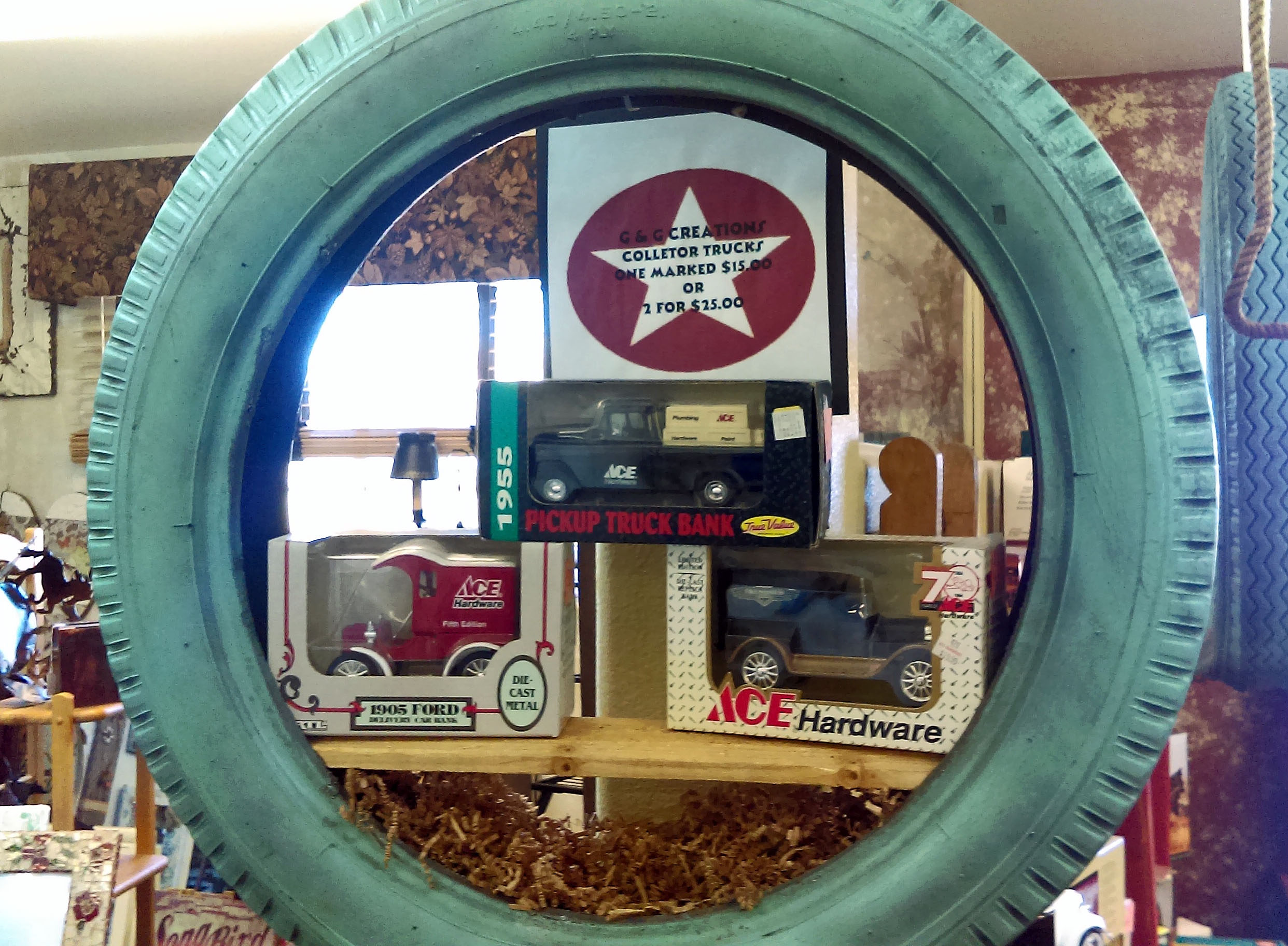 Ace True Value Collectible In Model A Tire Display Made in Greer